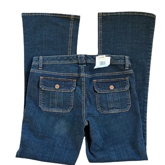Tommy Hilfiger Freedom Flare Dark Wash Denim Jeans Size 8 NWT - Picture 2 of 16